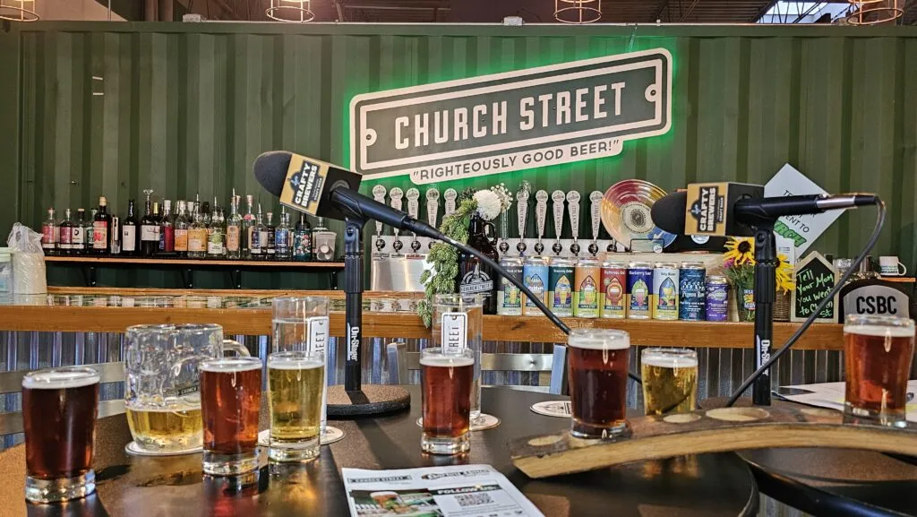 Crushable beers at Church Street Brewing Company in Itasca, Illinois