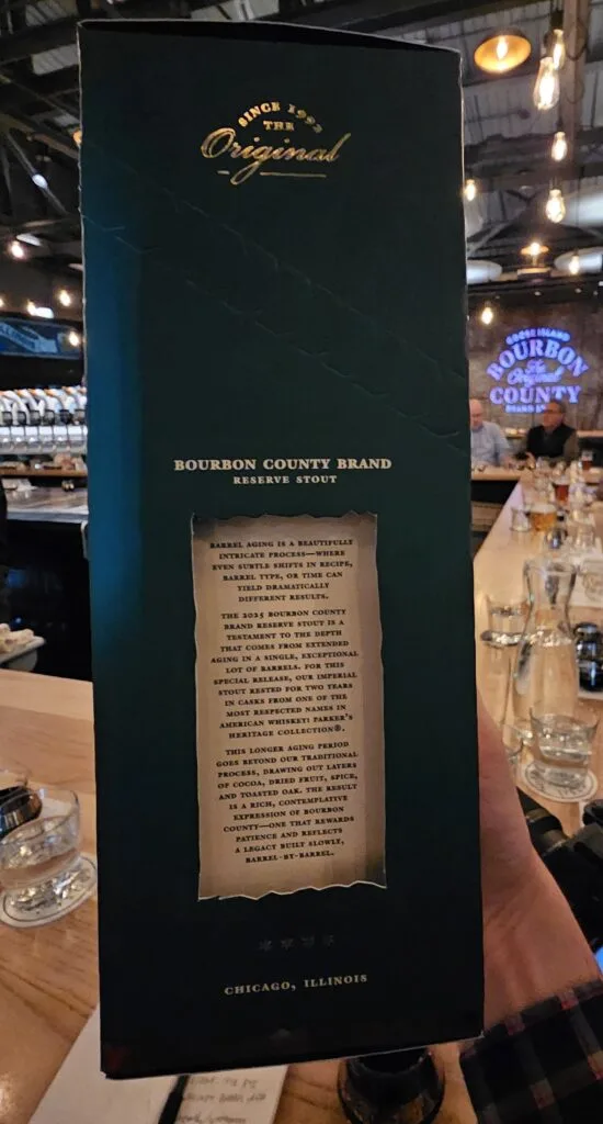 2025 Bourbon County Brand Reserve Stout packaging