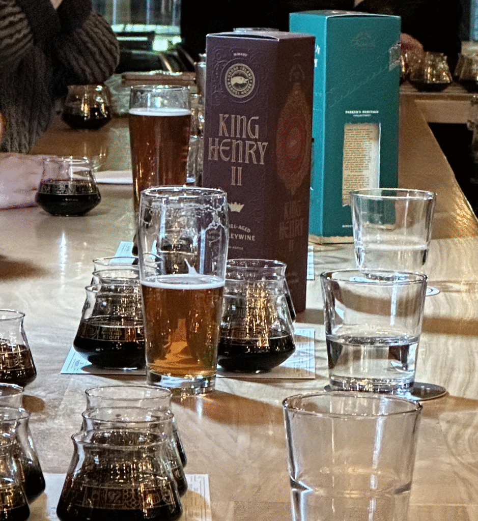 Goose Island's King Henry II Barleywine stands tall among a sea of other beers