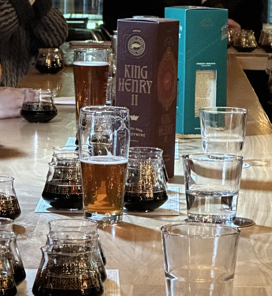 Goose Island's King Henry II Barleywine stands tall among a sea of other beers