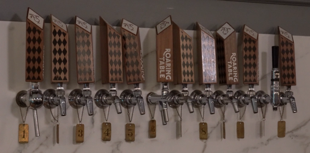 The taps at Roaring Table Brewing Company in Lake Zurich