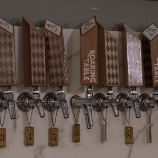 The taps at Roaring Table Brewing Company in Lake Zurich